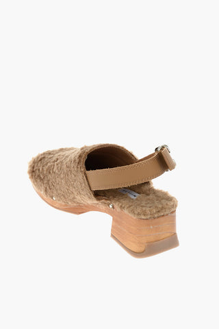 Leather Strap LANA HARVEST GOLD Mules