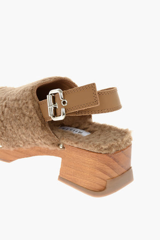 Leather Strap LANA HARVEST GOLD Mules