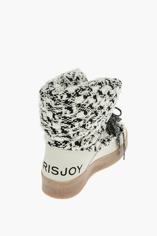 Printed Wool Snow Ankle Boots