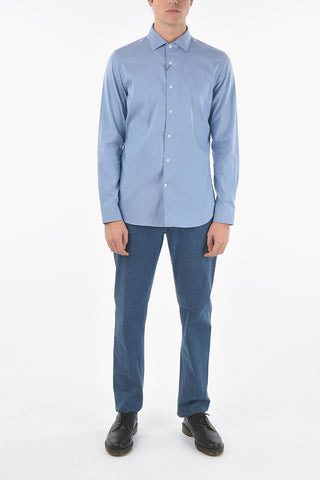 Standard Collar Slim Fit Cotton Shirt