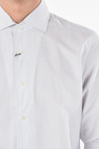 Striped Spread Collar Shirt
