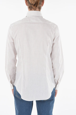 CC COLLECTION Checked Spread Collar Shirt