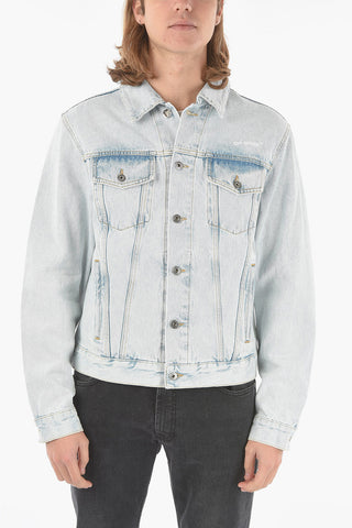 Giubbotto TAB SLIM in Denim con Lavaggio Chiaro