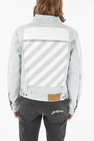Giubbotto TAB SLIM in Denim con Lavaggio Chiaro