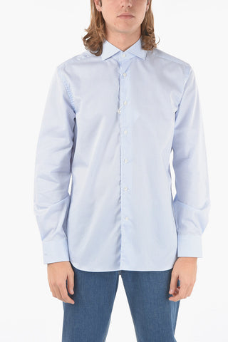 Awning Striped Cotton Shirt with Spread Collar