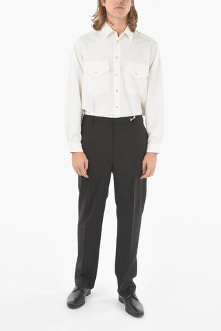 Pantaloni Sartoriali in Lana e Mohair