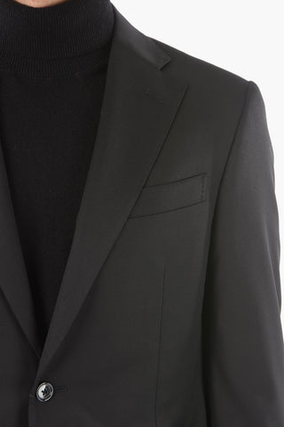 2 Button Flap Pocket Virgin Wool Suit