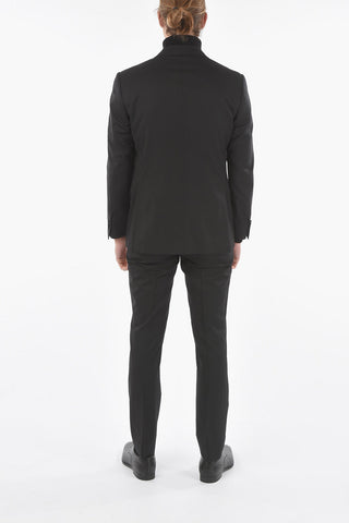 2 Button Flap Pocket Virgin Wool Suit
