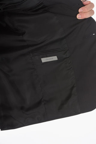 2 Button Flap Pocket Virgin Wool Suit