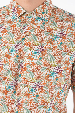 Floral Patterned Short Sleeve Shirt