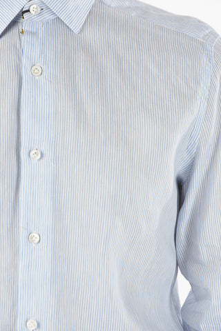 SARTORIA Awning Striped Linen Shirt