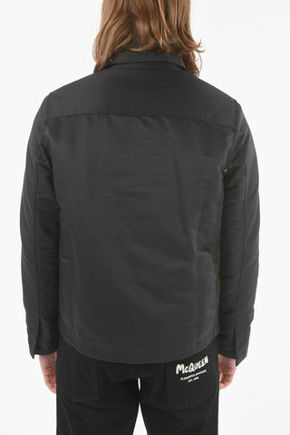 Front Zipped Buttoned Padded Jacket
