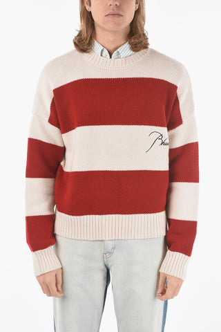 Awning Stripe Wool and Cashmere Pullover