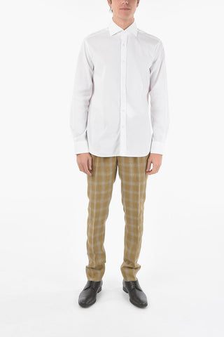 CC COLLECTION Camicia a Righe Hairline in Popeline con Collo Francese