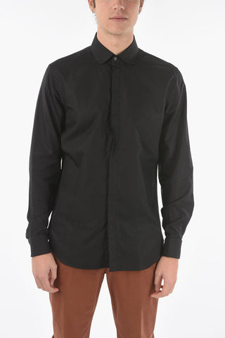 CC COLLECTION Camicia a Pois con Collo Club