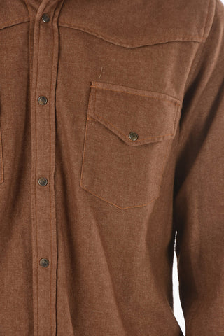 Breast-pocket TESLA Flannel Cotton Shirt