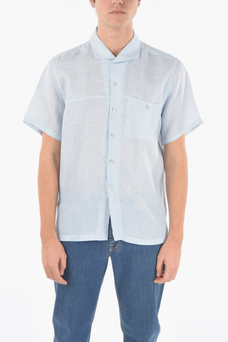 ID Linen Jacquard Slim Fit Shirt