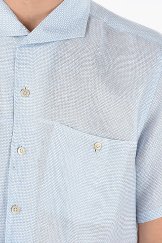 ID Linen Jacquard Slim Fit Shirt