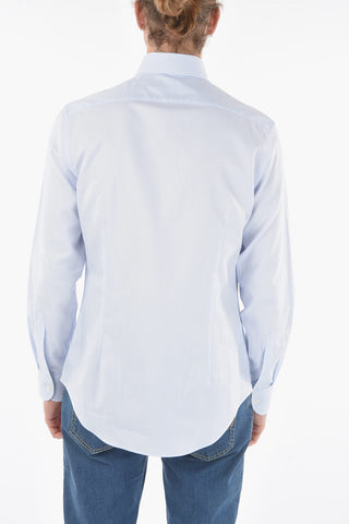 Popeline Spread Collar Shirt