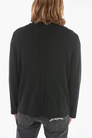 Maglia Girocollo in Cashmere con Dettagli Lace-up