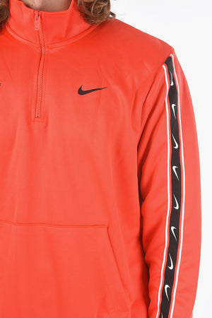 Felpa Half-Zip con Maxi Tasca a Toppa