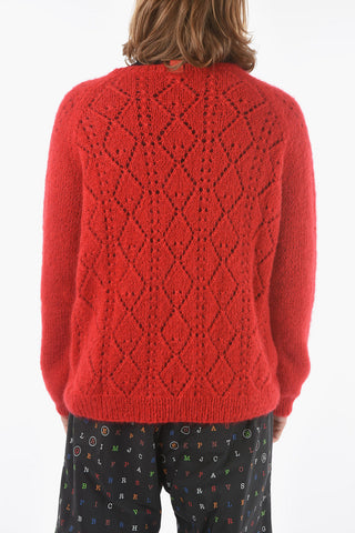 Crew Neck Mohair Blend Oversized Sweater