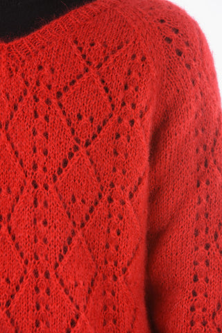 Crew Neck Mohair Blend Oversized Sweater