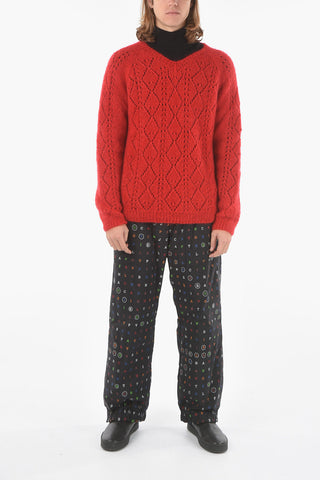 Crew Neck Mohair Blend Oversized Sweater