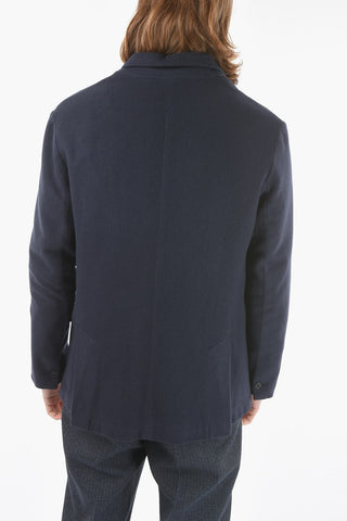 Single-breasted JACOB Wool Blazer with Flap Pockets