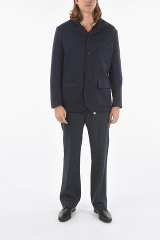 Single-breasted JACOB Wool Blazer with Flap Pockets
