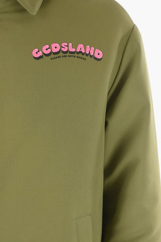 Front Zipped GCDSLAND Padded Overshirt