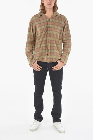 Plaid Check HAZE BODY STUDIO Corduroy Shirt