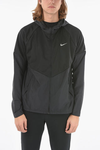 Zip Closure Therma Fit Lightweight Jacket with Hood