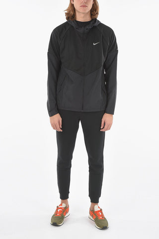 Zip Closure Therma Fit Lightweight Jacket with Hood