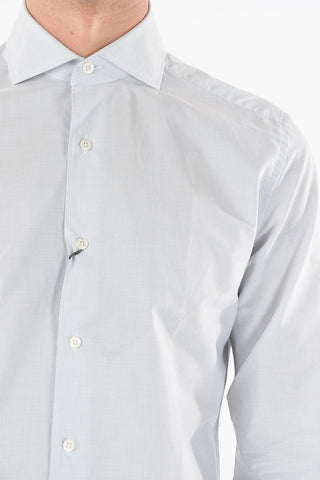 Camicia a Righe Hairline con Collo Francese