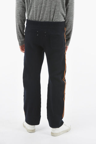 MM10 Side Contrasting Band Wool Joggers