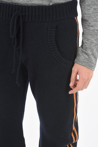 MM10 Side Contrasting Band Wool Joggers