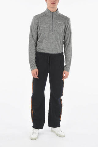 MM10 Side Contrasting Band Wool Joggers