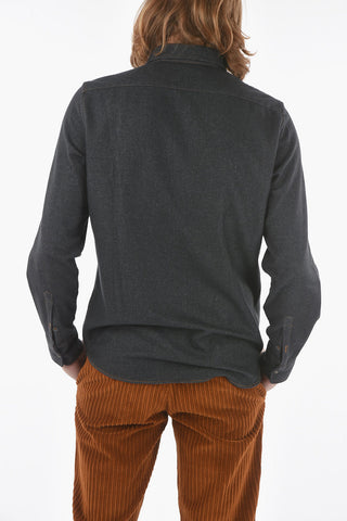 Breast-pocket TESLA Flannel Cotton Shirt