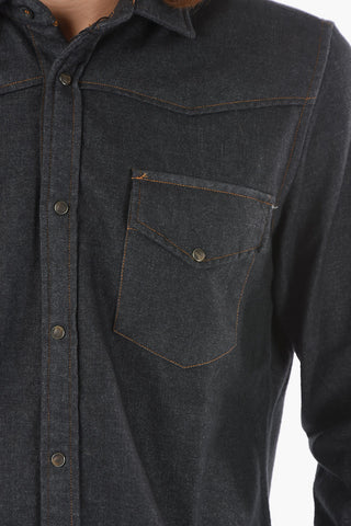 Breast-pocket TESLA Flannel Cotton Shirt