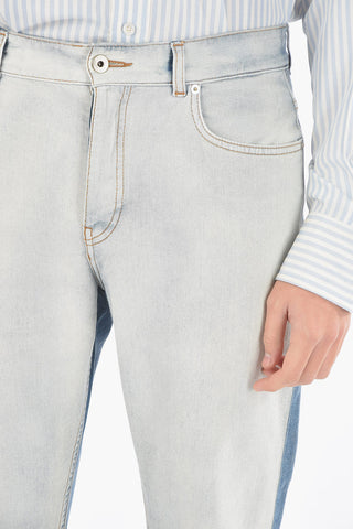 PAULA'S IBIZA Two Tone Denim Cropped Fit Jeans