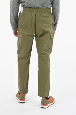 Drawstring Waist Solid Color Cargo Pants