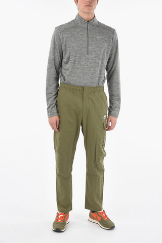 Drawstring Waist Solid Color Cargo Pants