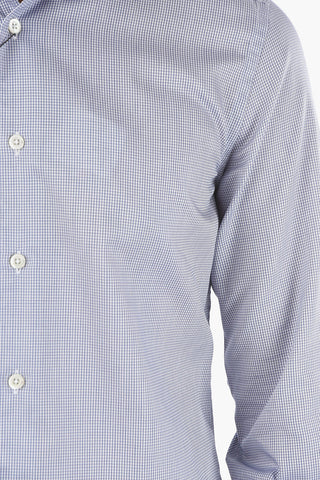Micro Checked Spread Collar Shirt