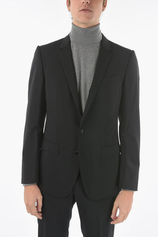 MARTINI Abito in Lana Vergine Stretch con Rever Classico