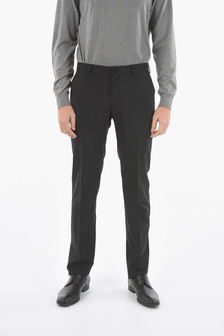 MARTINI Abito in Lana Vergine Stretch con Rever Classico