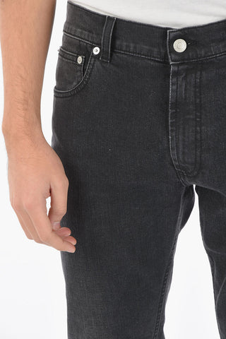 Jeans 5 Tasche Slim Fit con Tasca Posteriore Logata