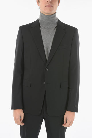 Abito foderato in Lana Vergine Stretch con Revers Classico