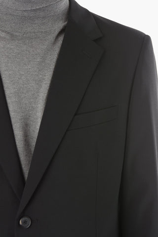 Abito foderato in Lana Vergine Stretch con Revers Classico