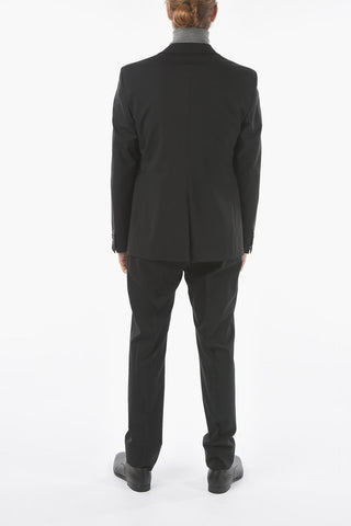 Abito foderato in Lana Vergine Stretch con Revers Classico